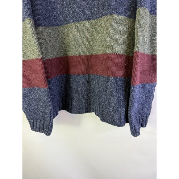 Vintage Y2K American Eagle Lambswool Color Block Sweater Grunge - Picture 2 of 9